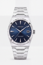 Dark blue automatic watch