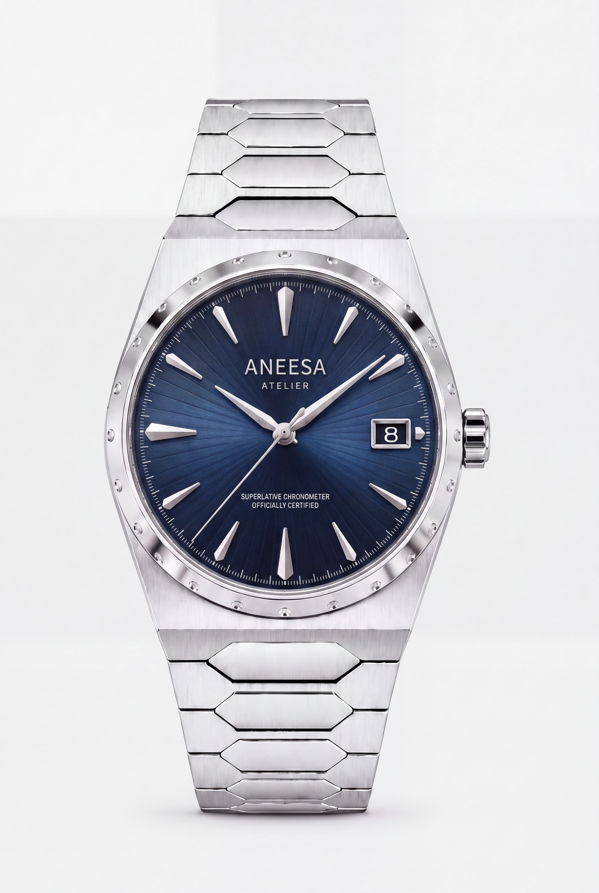 Dark blue automatic watch