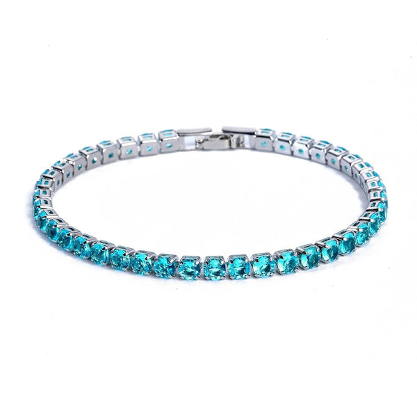 Tennis Bracelet 4mm Ocean-Blue