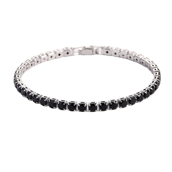 Tennis Bracelet 4mm Obsidian-Black
