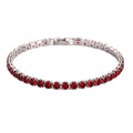 Tennis Bracelet 4mm Ruby-Red