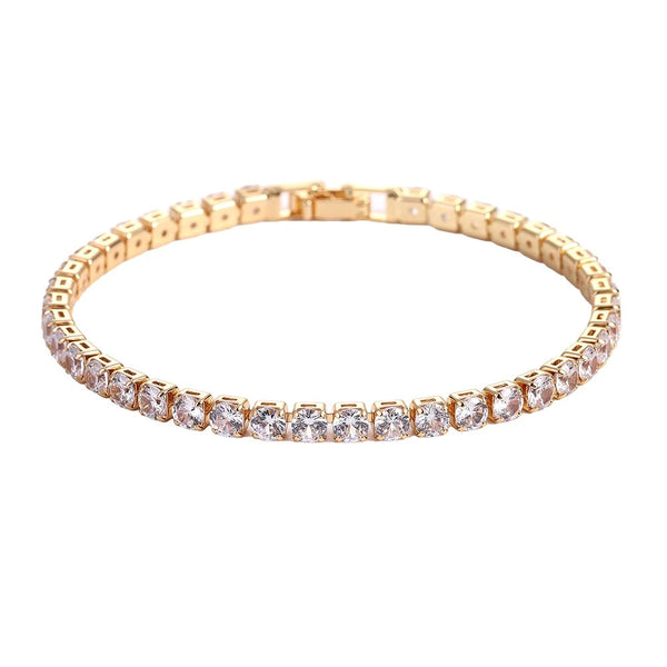 Tennis Bracelet 4mm Gold